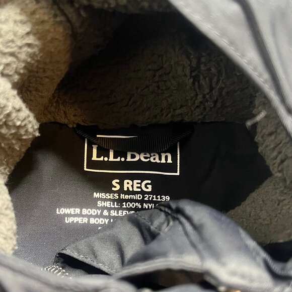 LL Bean Coat Jacket Womens Size S Reg Black Winter Warmer Hooded - Picture 4 of 4